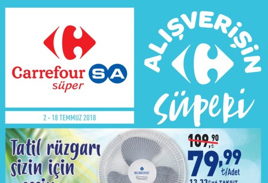 Carrefour Aktüel 2 - 18 Temmuz 2018 İnsert Ürünlerinde Dev Kampanya