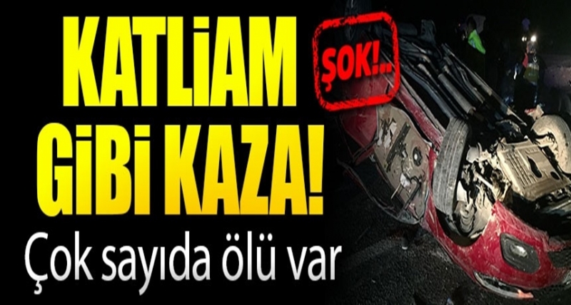 Kayseri'de Katliam Gibi Kaza! Otomobil Takla Attı, Çok Sayıda Ölü Var