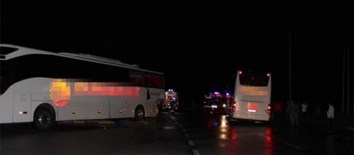 Afyon’da Yolcu Otobüsleri Çarpıştı, 40 Yaralı