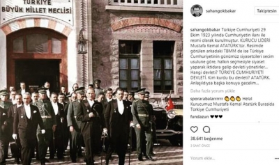 Şahan Gökbakar AK Partili Üyeye Cevap Verdi! “Kurucu Lider Atatürk” 